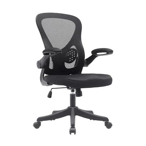 Techni Mobili Mesh Office Chair with Flip-Up Arms