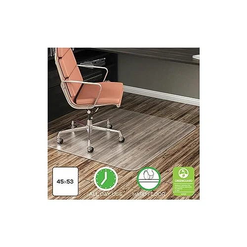Deflecto EconoMat Anytime Use Chair Mat for Hard Floor (45" x 53")