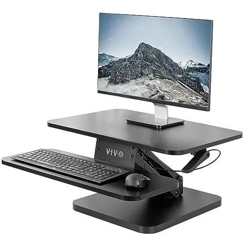 VIVO 25-inch Height-Adjustable Standing Desk Converter
