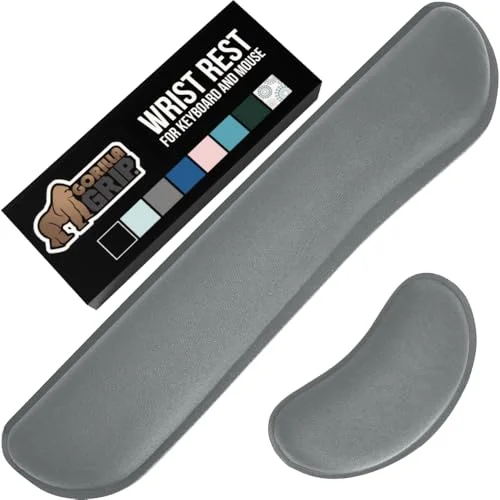 Gorilla Grip 2-Piece Memory Foam Wrist Rest Set