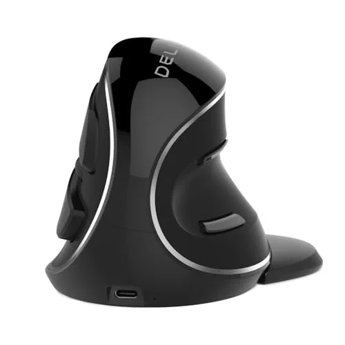 DELUX Wireless Ergonomic Vertical Mouse for Large Hands (M618PD)
