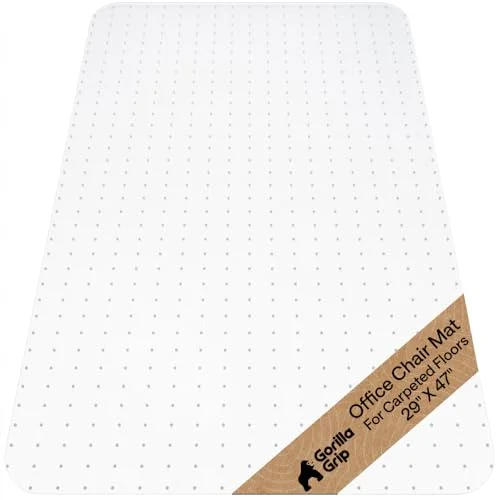 Gorilla Grip Office Chair Mat for Carpet Floors (29" x 47")