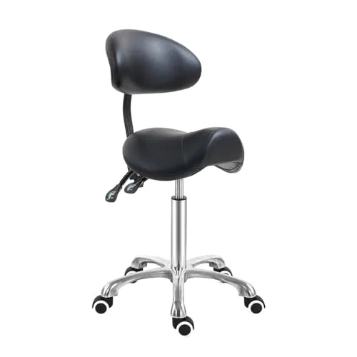 Antlu Saddle Stool Chair with Back Support