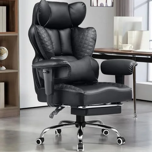 GTPLAYER Big and Tall Gaming Chair with Footrest