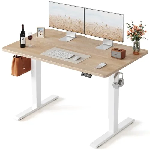 FEZIBO Electric Standing Desk (48x24, Maple)