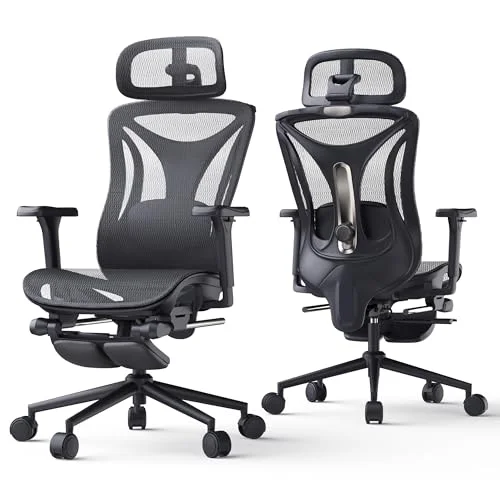 CYKOV Ergonomic Office Chair with Footrest