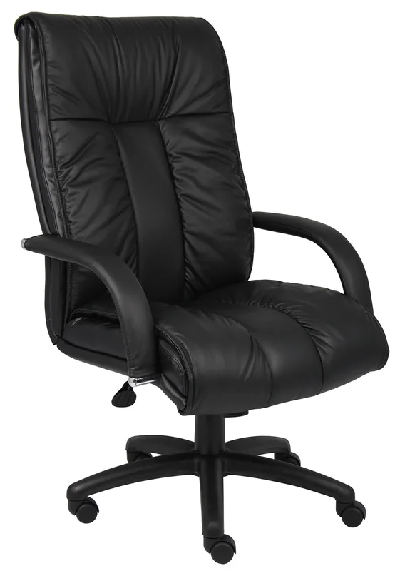 Boss Office Products B9301 Italian Leather High Back Chair