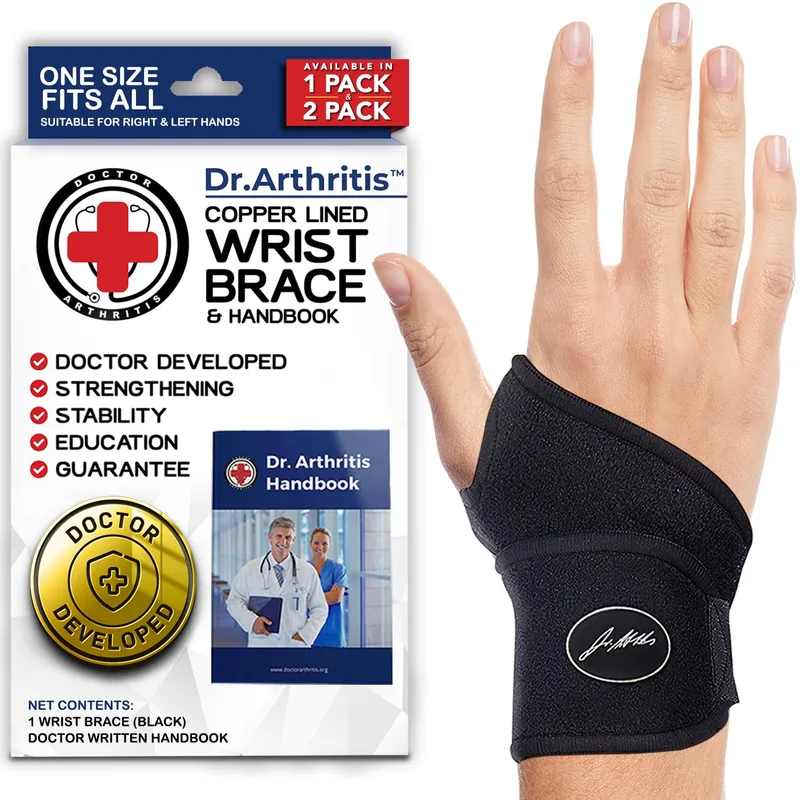 Doctor Developed Copper Wrist Brace (Dr. Arthritis)