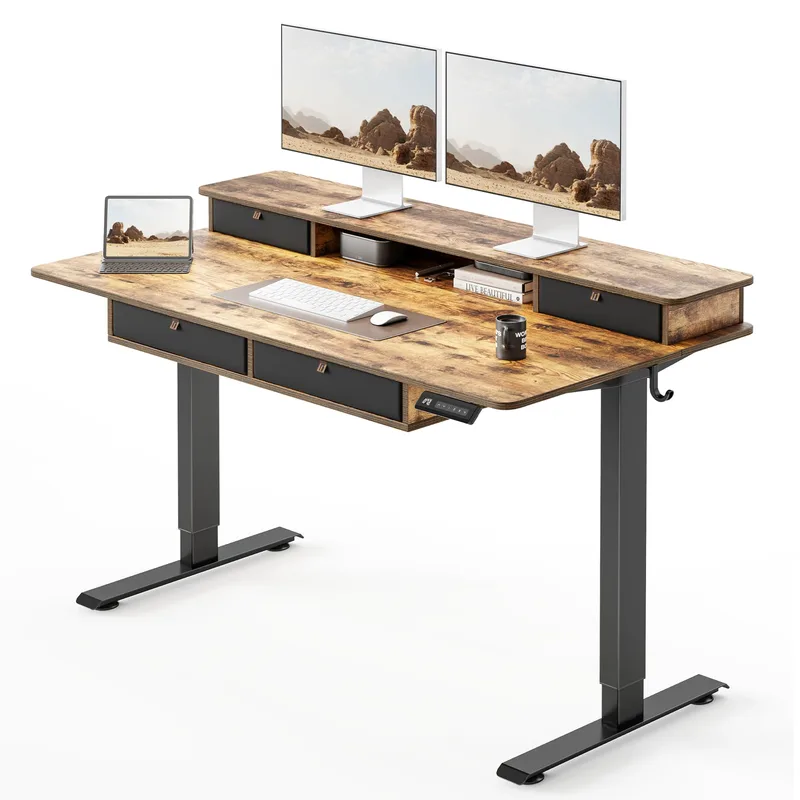 FEZIBO 48" x 24" Electric Standing Desk with Drawer