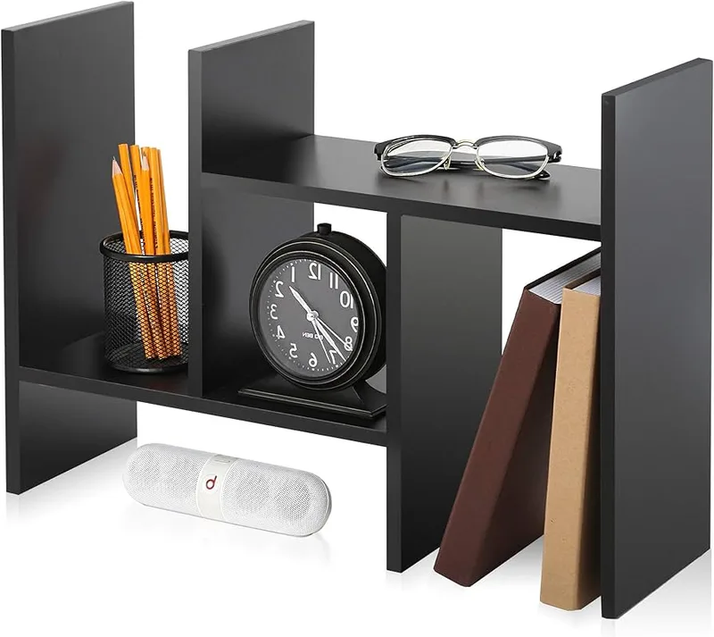 FITUEYES 3-Tier Wood Desk Organizer