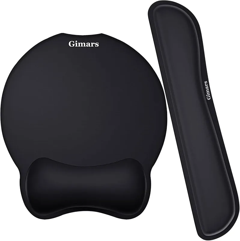 Gimars Gel Memory Foam Keyboard and Mouse Wrist Rest Set