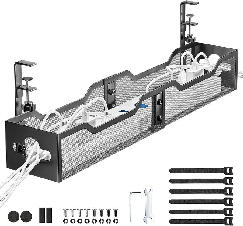 Litwaro 25" No-Drill Cable Management Tray