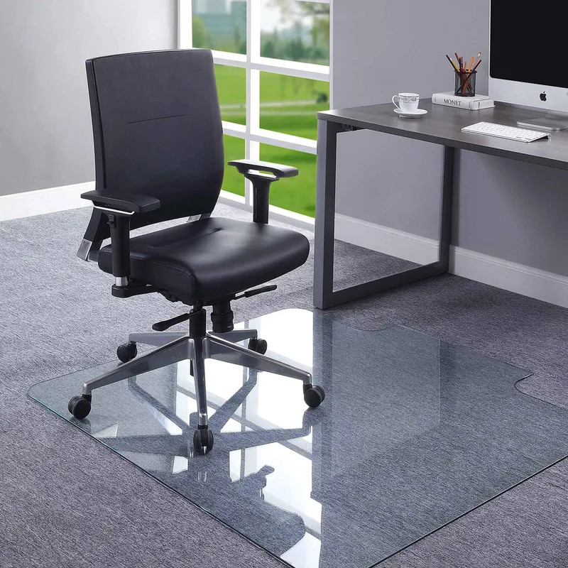 Lorell Tempered Glass Chairmat