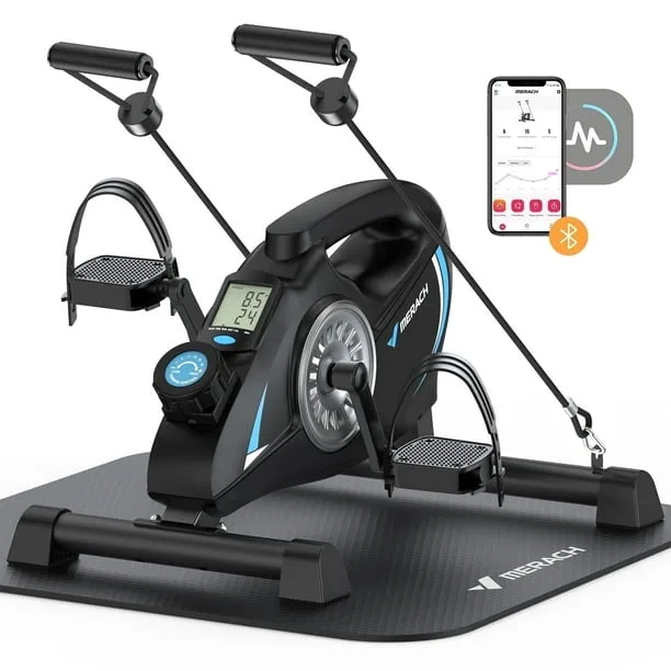 MERACH Under Desk Bike Pedal Exerciser with App