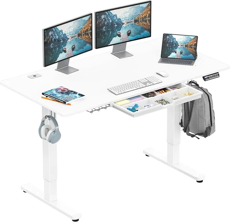 SHW 55-Inch Electric Height Adjustable Desk