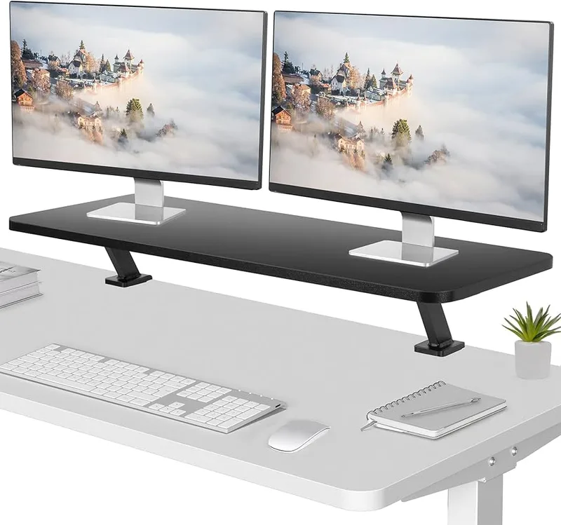 VIVO 40-Inch Clamp-on Dual Monitor Shelf