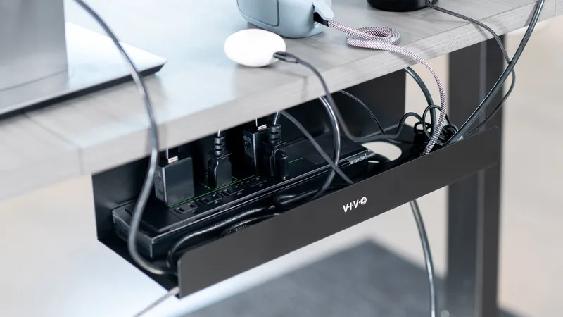 VIVO 17" Under-Desk Cable Management Tray