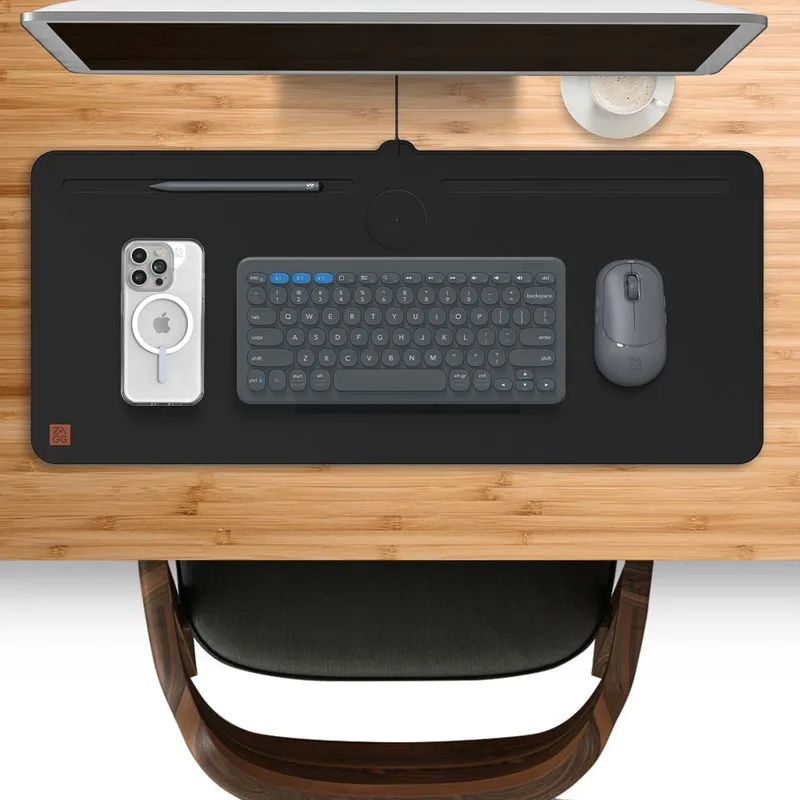 ZAGG Mouse Pad Desk Mat with Wireless Charging